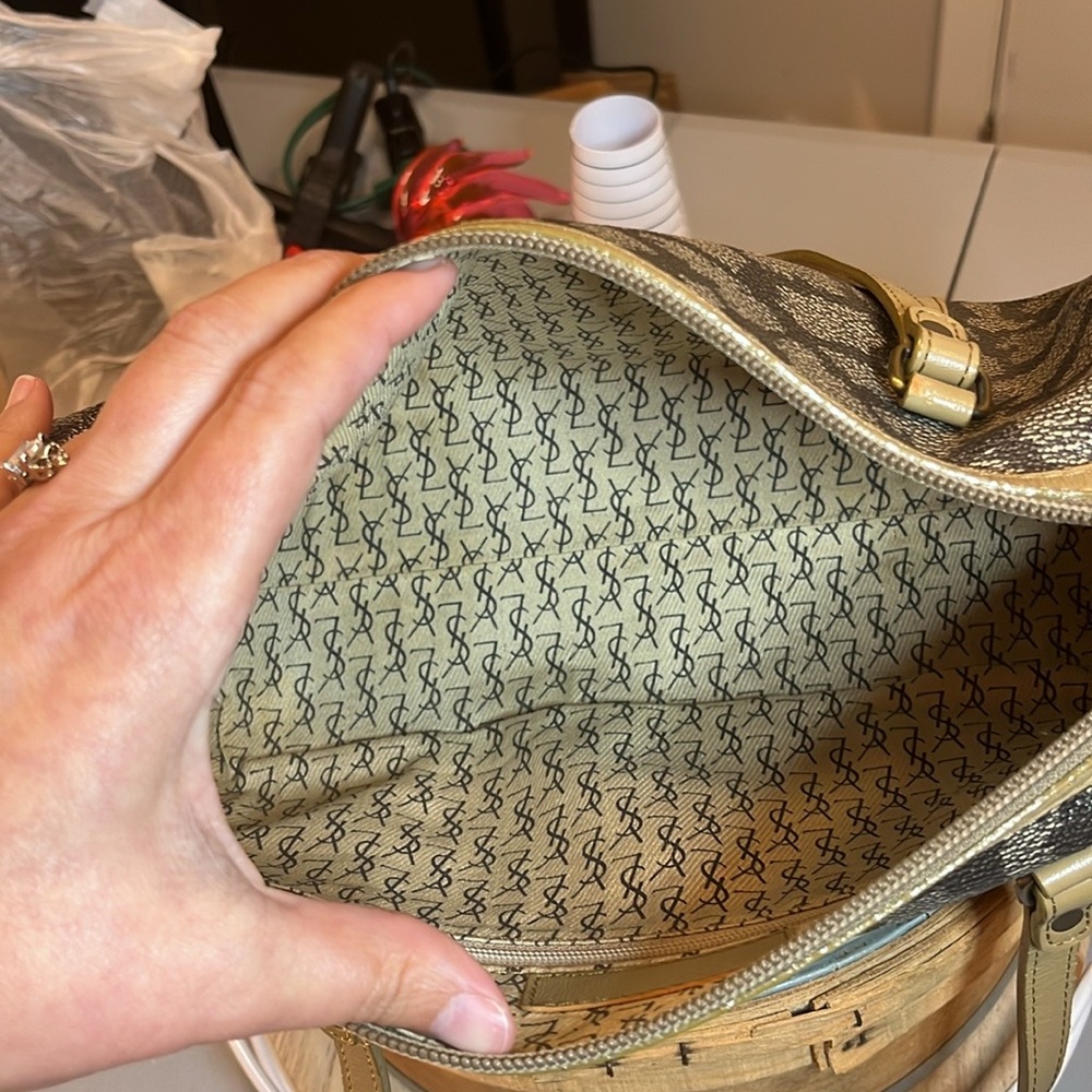 SALE Yves Saint Laurent YSL giraffe-print Boston bag, great condition! - Picture 7 of 15
